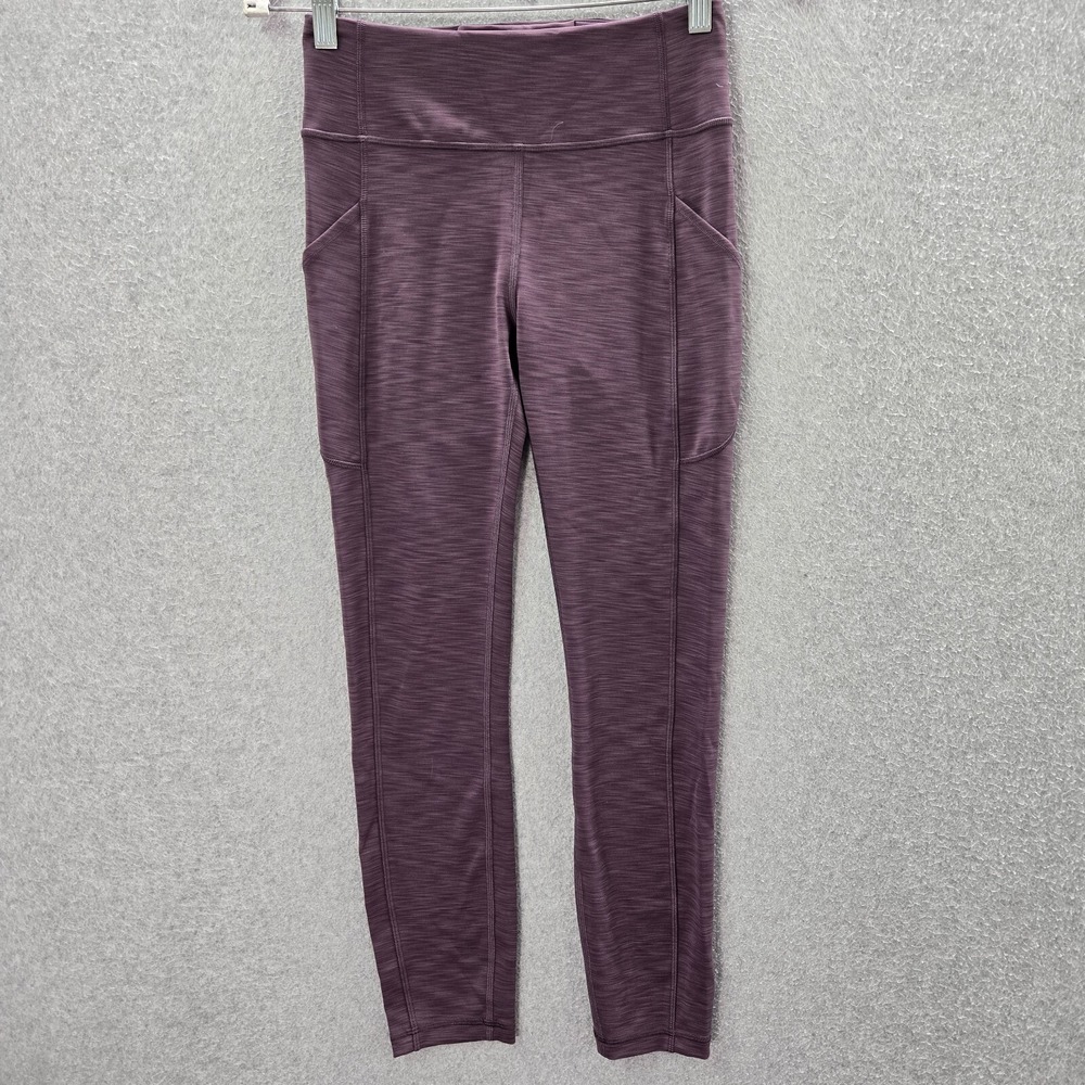 Lululemon Women Activewear Pants 6 Purple Invigorate High Rise Pockets‎